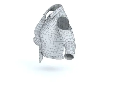 Women Shirt 3 Low-poly 3D model