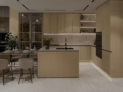 Kitchen Modern Blender-Fbx -Obj  3D model