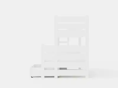 Eira Bunk Bed 120x200 Co Storage White Low-poly 3D model