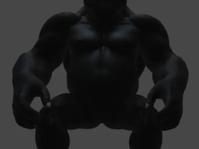 Majestic Gorilla 3D Model 3D model