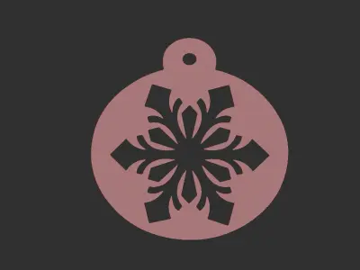christmas tree ball decoration 3D print model