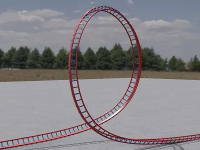 Loop of death 3D model Low-poly 3D model