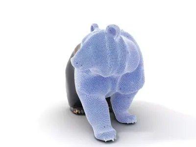 Realistic Black Bear model pack Low-poly 3D model