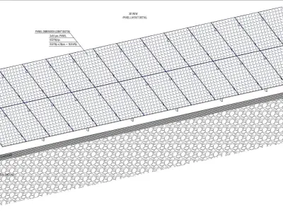 400 kWp Solar Project Type 1 3D model