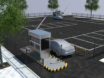 parkinglot parking lot 3D model