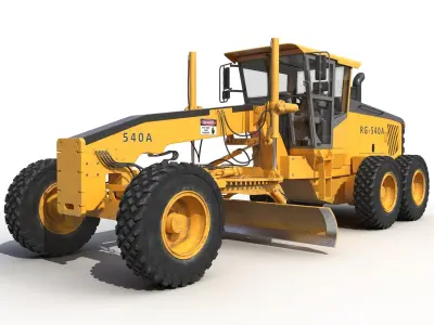 Road Grader 3D model