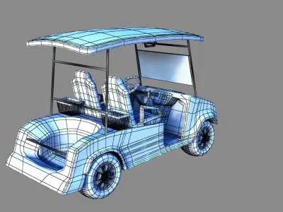 Golf cart 3D model