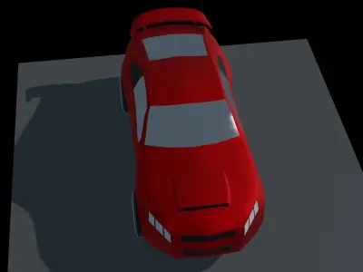 Sports Car Low Poly Low-poly 3D model