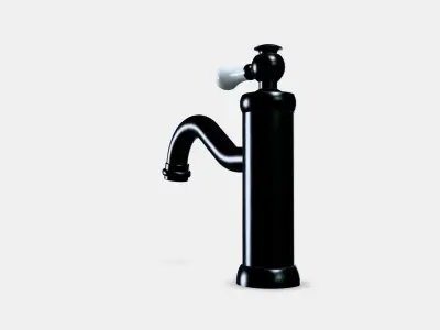HAMNSKAR Washbasin mixer with bottom valve Low-poly 3D model