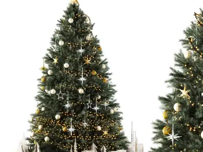 Christmas Tree and Decoration set02 3D model