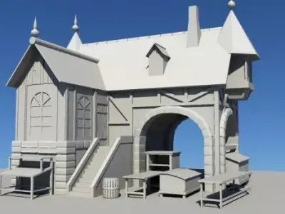 old house 3d model Free 3D model