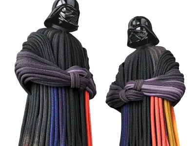 Darth Vader knitted 3D model