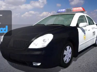 TW Police Car 001 3D model
