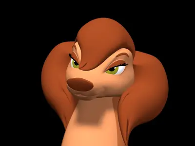 Sasha la Fleur Low-poly 3D model