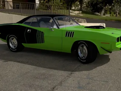 Plymouth Cuda 1970 - 1971 3D model