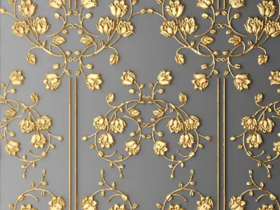 Stucco decor 3D 3D model