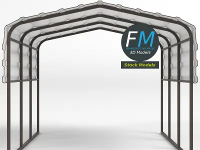 Carport 1 3D model