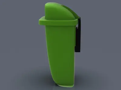 Bus stop Trash bin 3D print model