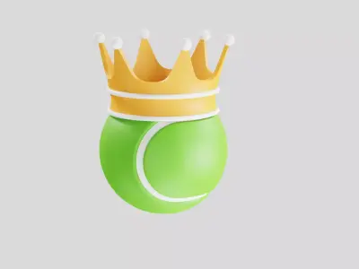 Tennis King Ball Crown 3D model