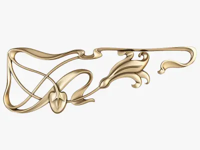 art nouveau decor for cnc 3D Model Collection