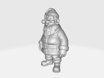 Santa Claus Figurine Festive Holiday Christmas 3D print model