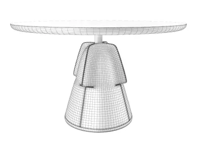 DS 615 Round Dining Table 3D model