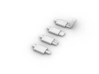 Fancy Muffler Pack for 1-64 scale HotWheels 3D print model