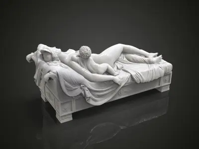 Juno with the Infant Hercules 3D print model