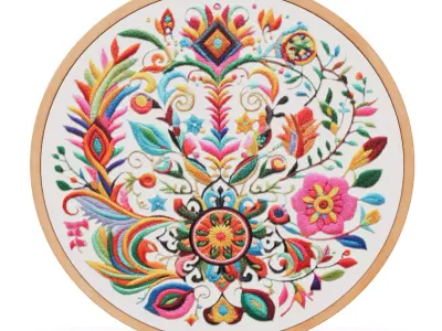 Embroidery Decoration item 10 Low-poly 3D model