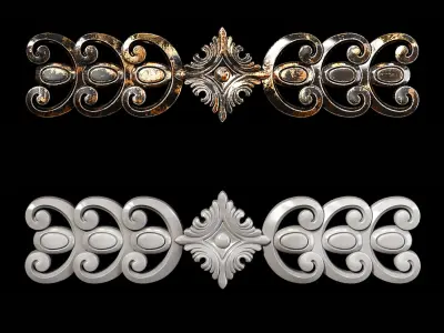 Classic carved 019 3D model