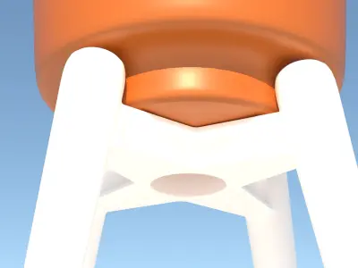 Dracaena and Pot 3D model