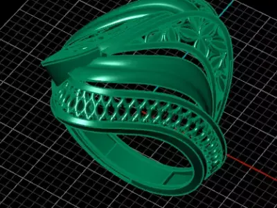 fusion gold ring luxury 3D print model get