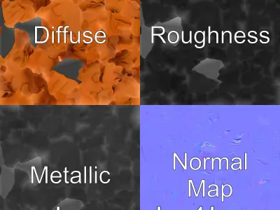 Victory Hand Gesture Polyresin Statue 3D Model Low-poly 3D model