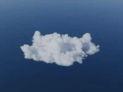 4 Free VDB Clouds Free 3D model