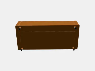 LANDSKRONA 3-seat sofa Low-poly 3D model