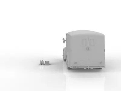 Divco 206 Milk Truck 1953 3D print model