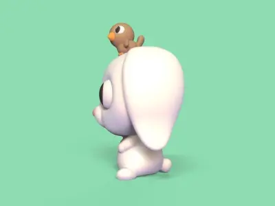 Bunny Bird 3D print model