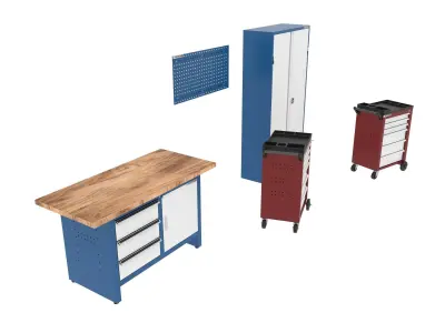 Car Workshop - Jordan 3D model