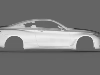2019 Infiniti Q60 3DSCANNED MODEL 3D model