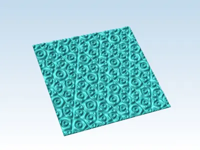 Wavy relief for CNC machining QC4 3D model