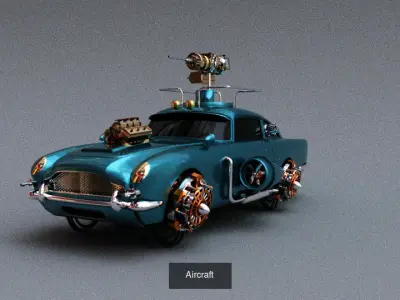 Spaceship Concept 3D Model Pack