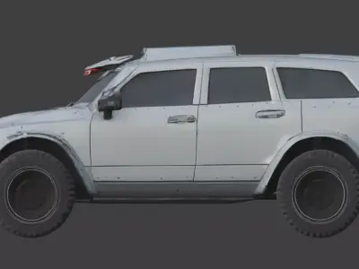 Cyberpunk Tactical Performance SUV 3D Model Low-poly 3D model by Choco-Bear