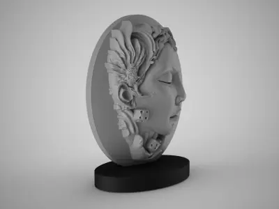 Woman Abstract Trinket 2 3D print model