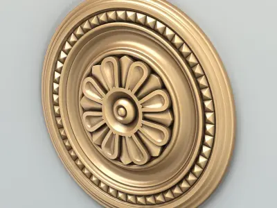 Round rosette 020 3D model