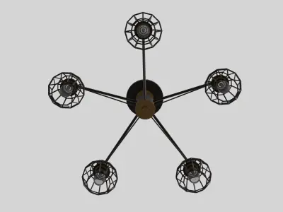 Dark chandelier 3D model