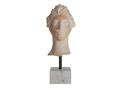 Roman Head Sculpture 3D model