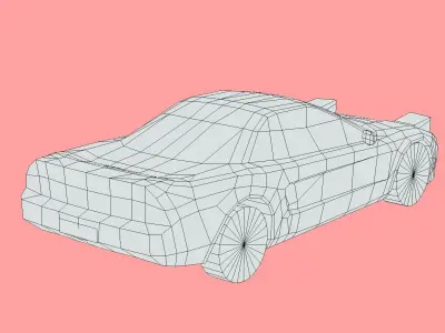 Honda NSX Type R Low-poly 3D model