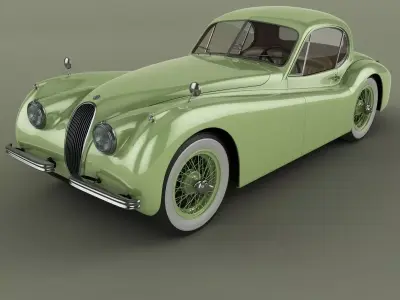 Jaguar XK120 Coupe 3D model