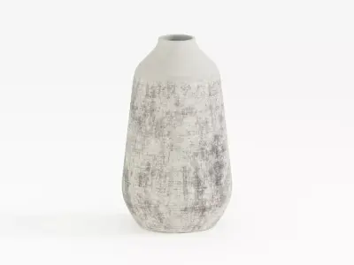 Botanical Grungy Vase 3D model