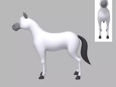 Horse Cartoon 3D model